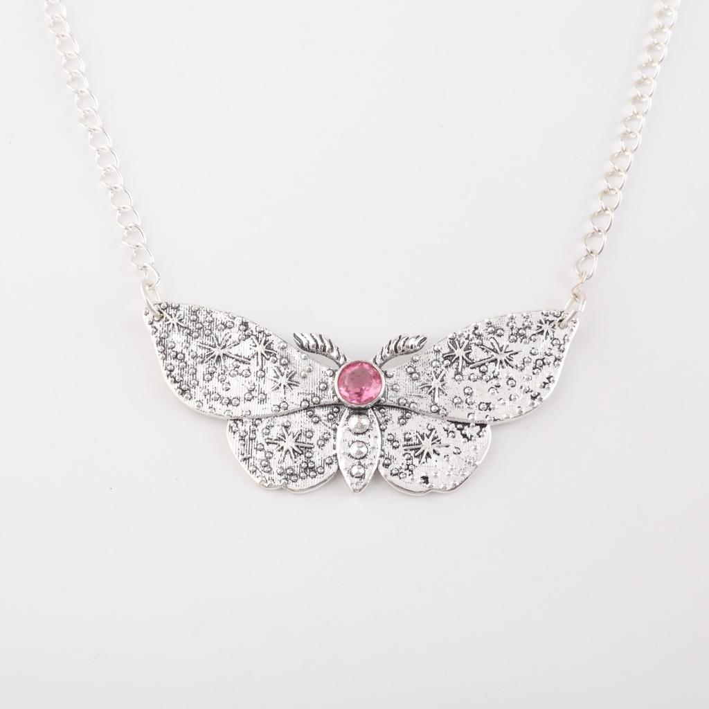 Pink Tourmaline Gemstone 925 Sterling Silver Jewelry Partywear Pendant 0.7" Gift CP-35-11