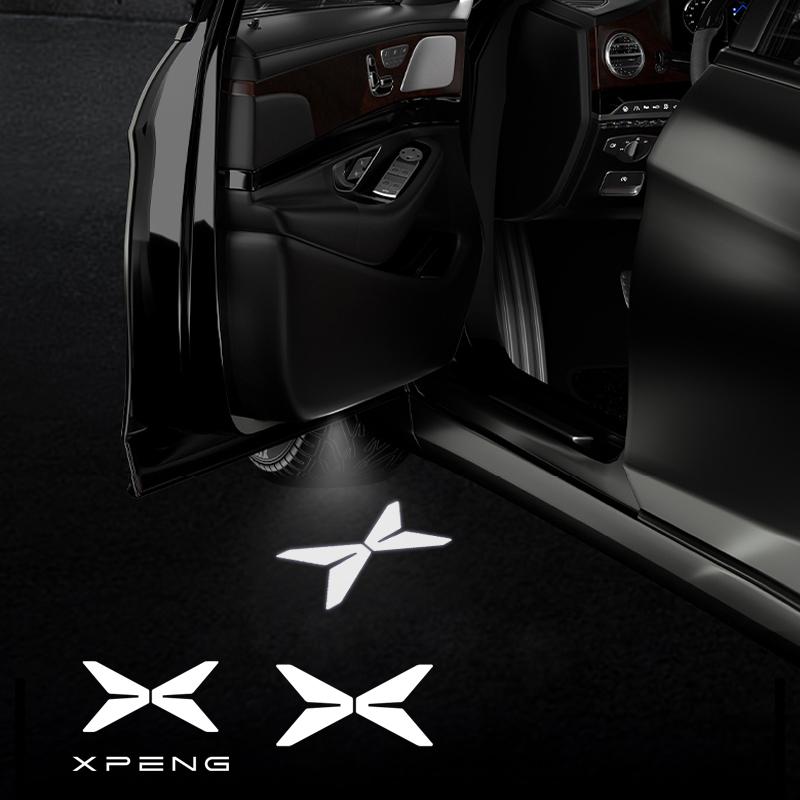 For Xpeng P7 G3 G6 G9 F30 N5 P5 X2 X9 G3i P7i H93 Beta Xiaopeng Logo Car HD Door Welcome Light Led Projector Lamp 1/2PCS