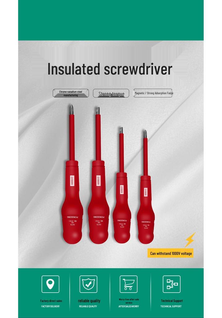 1000V Insulated Phillips Screwdriver Set - Industrial Grade for Electricians