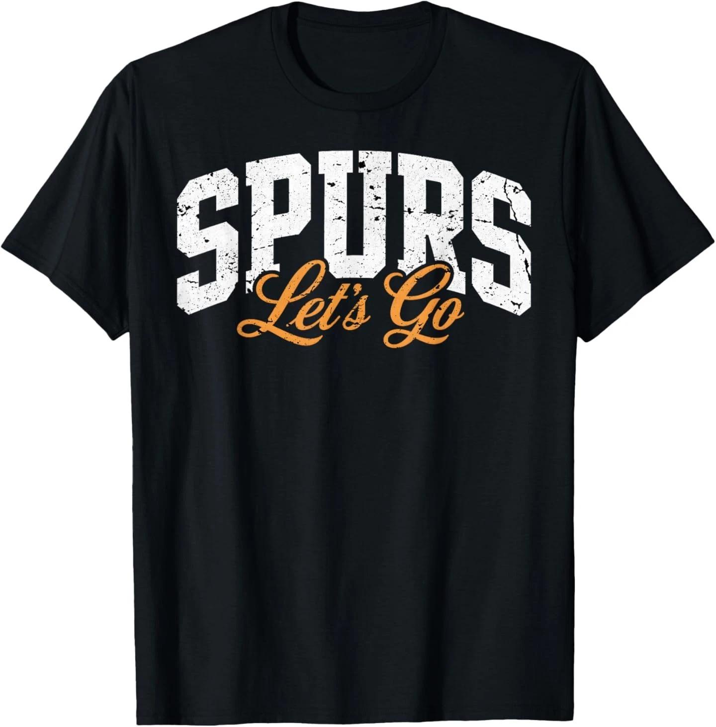 Retro Design Vintage Spurs Tee T-Shirt S