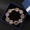 Super Flash Rhinestone Retro Bracelet Women's Fashion Crystal Hand Jewelry Gift Internet Celebrity Bracelet Atmospheric Bracelet Bracelet