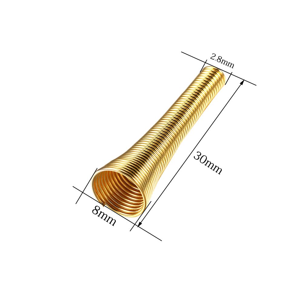 12 stücke Metall Frühling Trichter Form Spacer Perlen Kappen DIY Perlen Liefert Kegel Frühling Spule End kappen Für Schmuck Zeug zubehör