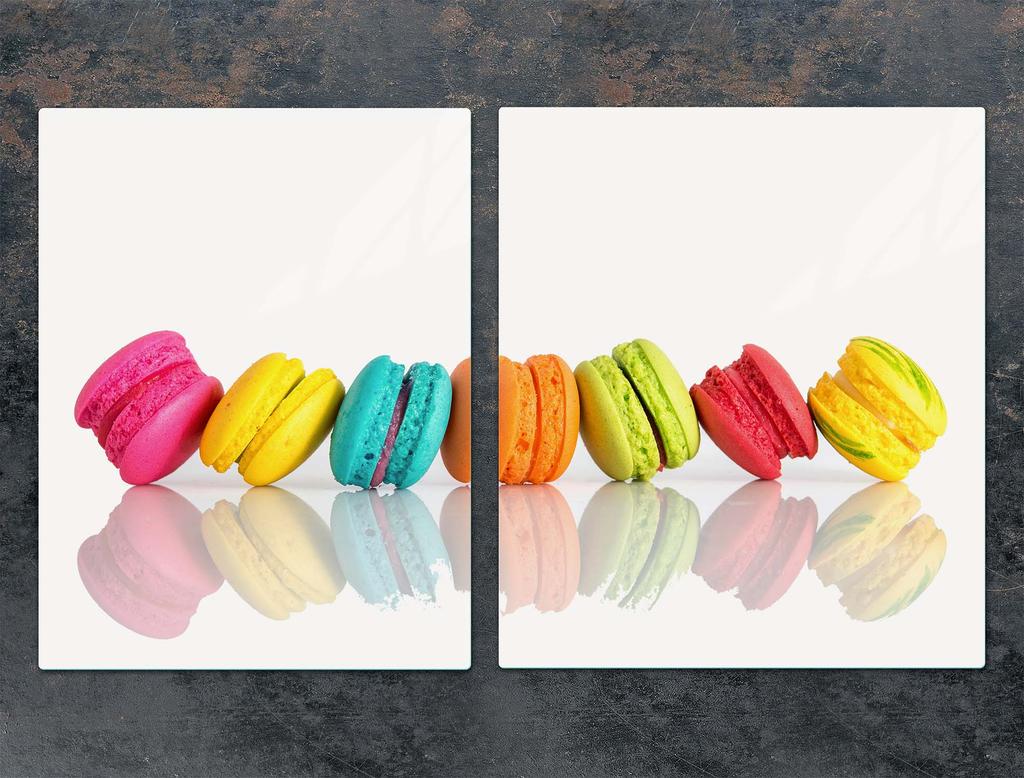SZKLANA PŁYTA OCHRONNA NA KUCHENKĘ 85x52 KOLOROWA