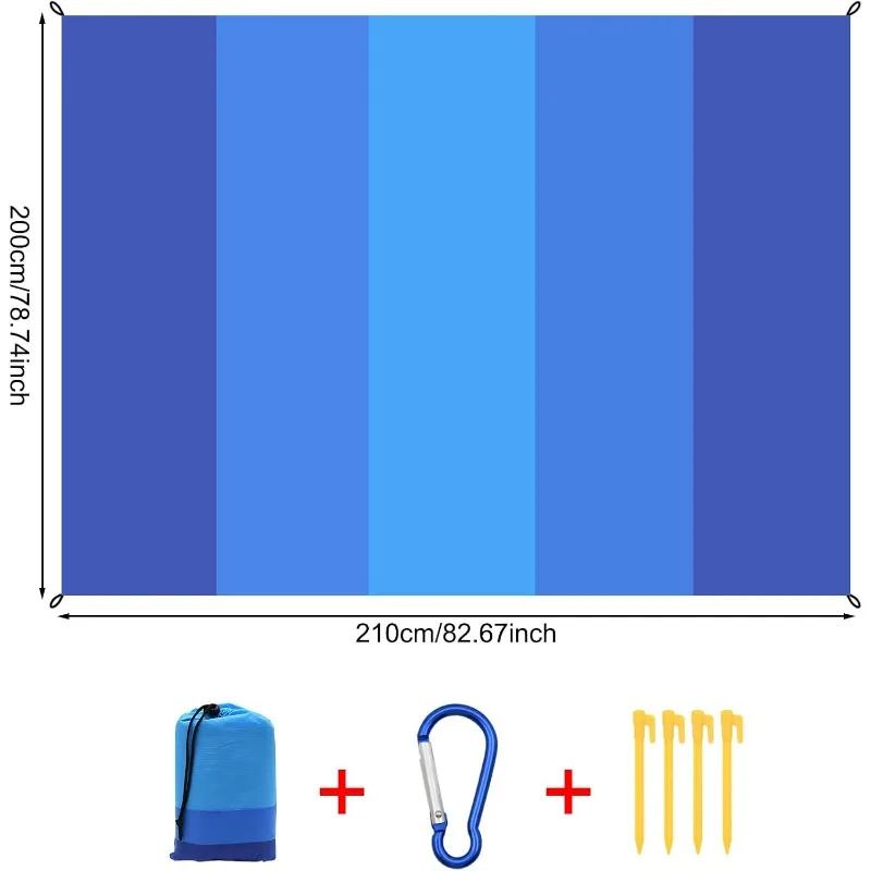 

Waterproof Beach Blanket-Beach Mat -Suitable for Beach Travel Camping Picnic. White