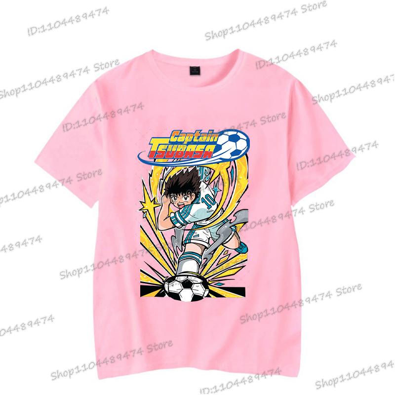 Comic Captain Tsubasa T-shirt Hip Hop Football Lover Gifts Short Sleeve T Shirt Cartoon Fashion Men Women Anime Streetwear