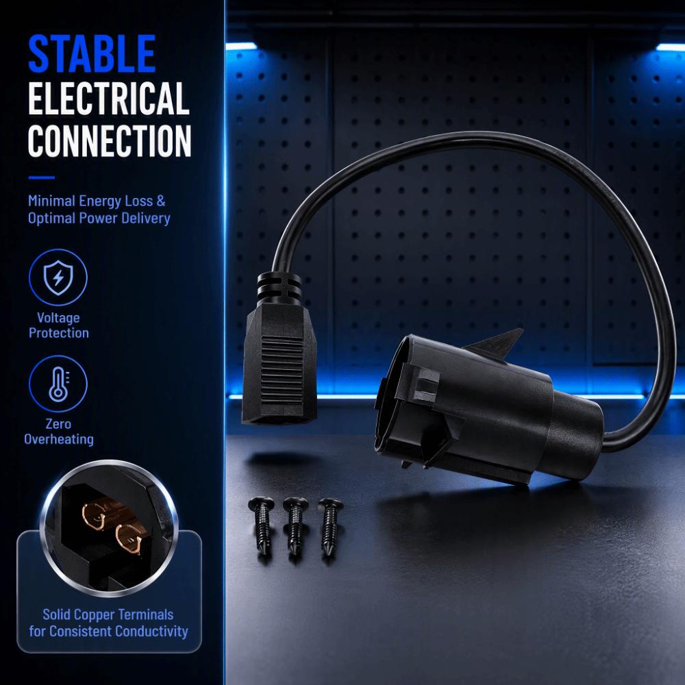 Stable Connection Golf Cart Charging Port Golf Cart Charger Adapter  For Club Car Precedent