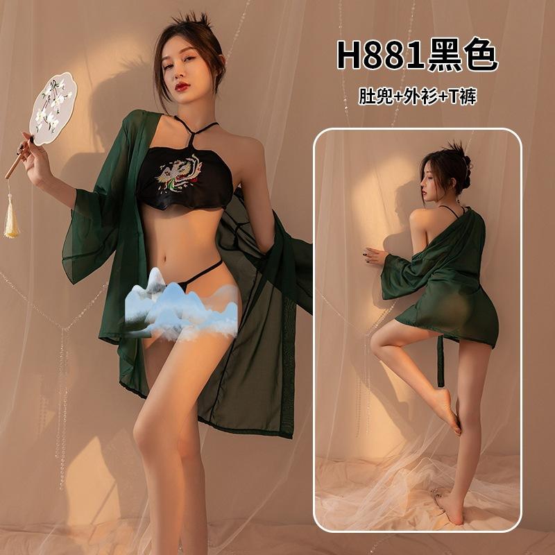 Adult Erotic Underwear Ancient Cheongsam Pajamas Large Size Sexy Temptation Flirting Free Passion Hanfu Suit