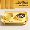 Ergonomic Cats Bowl Dining Table Set For Pet Cats And Dog Water and Food Feeder Feeding Station for Indoor Wet and Dry Food