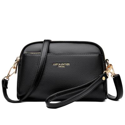 Hochwertige PU-Leder-Trendy-Umhängetasche für Damen, einfarbig, einfache Motorradtaschen, Damen-Umhängetasche