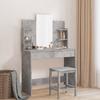 Vidaxl Dressing Table With Mirror, Concrete Grey, 96X39X142 Cm
