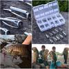 50pcs Fishing Rod Guide Guides Tip Set Repair Kit Diy Eye Rings Different Size Stainless Steel Fram