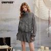 Women's Loose Stand-Up Collar Drawstring Casual Jacket