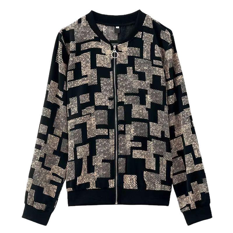 Women's Fashionable Baseball Jacket – Short Spring/Autumn/Winter 2025 Coat, Petite Fit, Beautiful Windbreaker for Moms