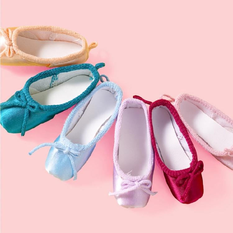 Cute Satin Ballet Shoe Keychain Handcrafted Pointe Shoe Charm Bag Pendant