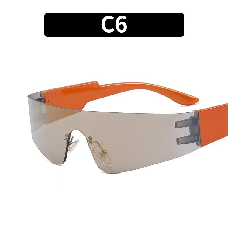 

Уникальный и футуристический стиль безрамочных солнцезащитных очков для женщин – стильный и спортивный образ