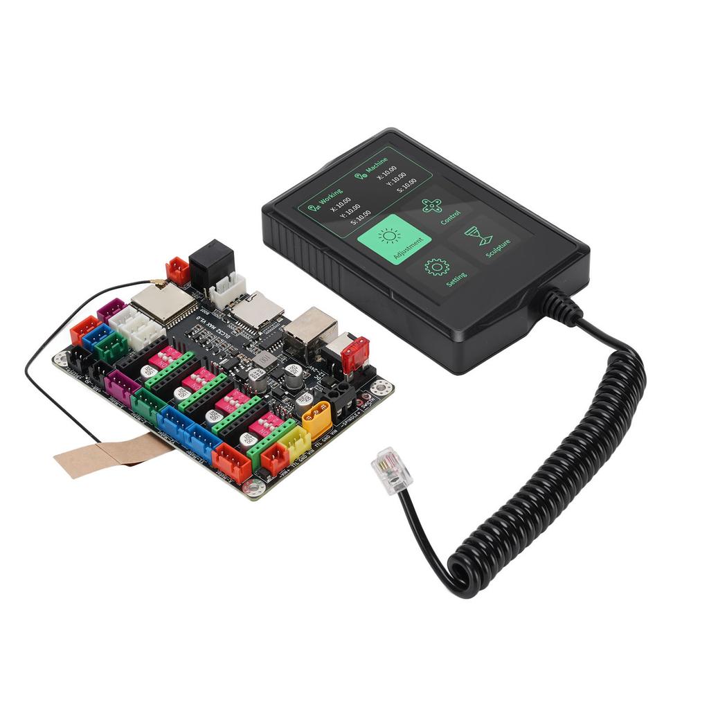 CNC-Fräsmaschinen-Steuerplatine für MKS DLC32 Maximale 4-Achsen-Steuerplatine mit 3,5-Zoll-Kapazitivem Touchscreen 4