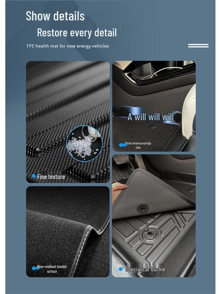 Eco-Friendly, Odorless, Wear-Resistant TPE Trunk and Backrest Pad for HiPhi Y