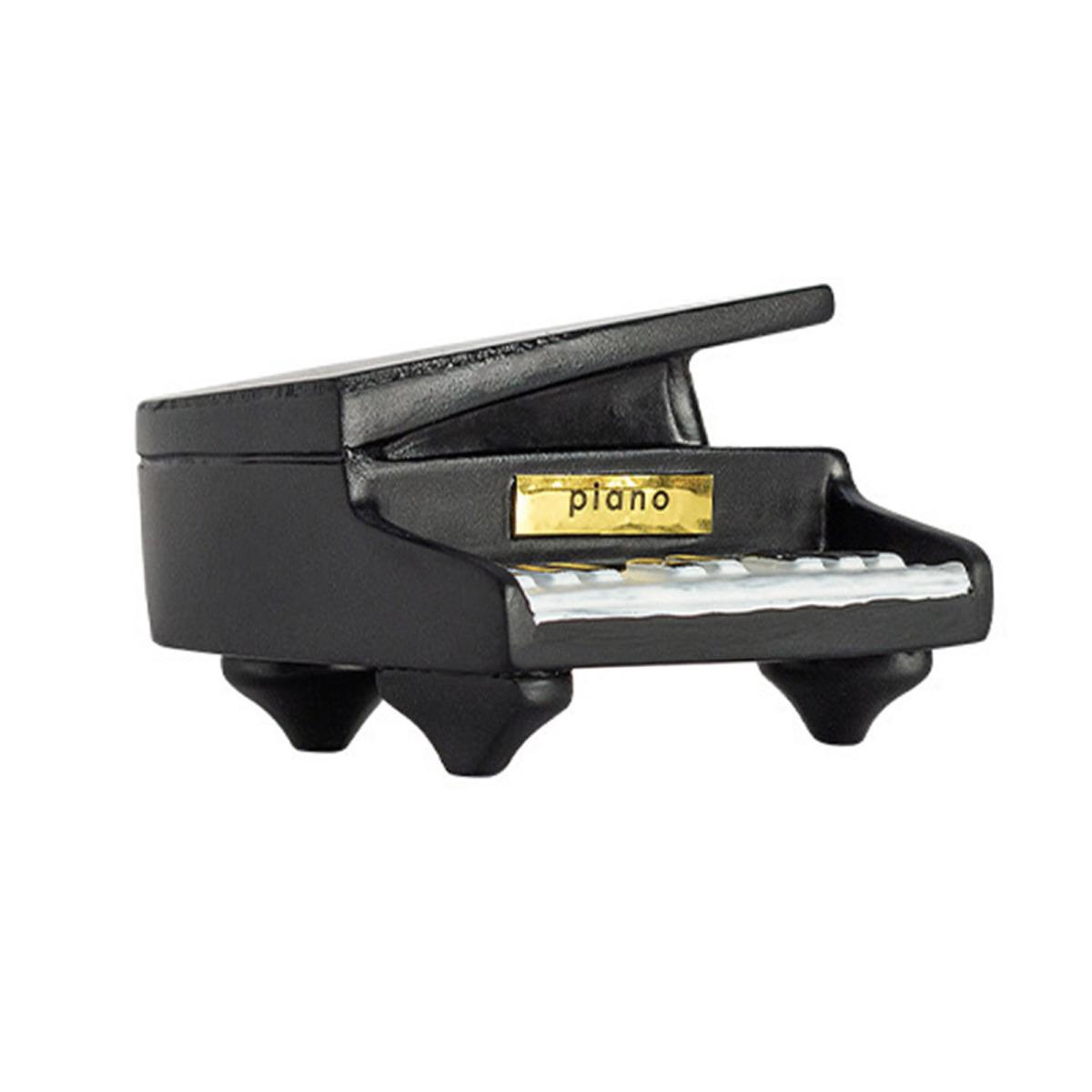 

Статуэтка пианино и кошки Yousheng, смоляная пианистка, украшение для кошки, настольная мультяшная скульптура кошки для домашнего офиса, стола, книжной полки, украшения чёрный