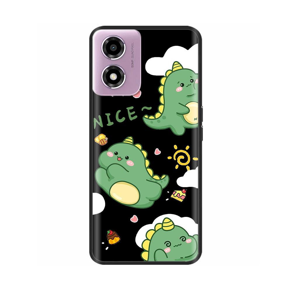 Phone Case For Motorola Moto E14 Case Soft TPU Painted Back Cover For Motorola E14 E 14 MotoE14 Full Protective Phone Shell Capa