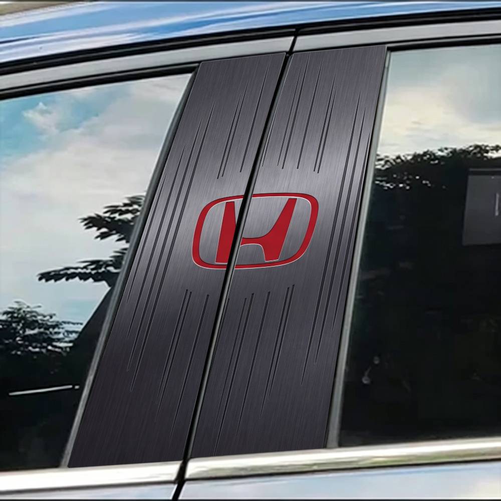 FOR HONDA Car Sticker Auto B-pillar Center Column Decor Cover Scratches Waterproof Sunscreen Vinyl Decals Accessories XL0