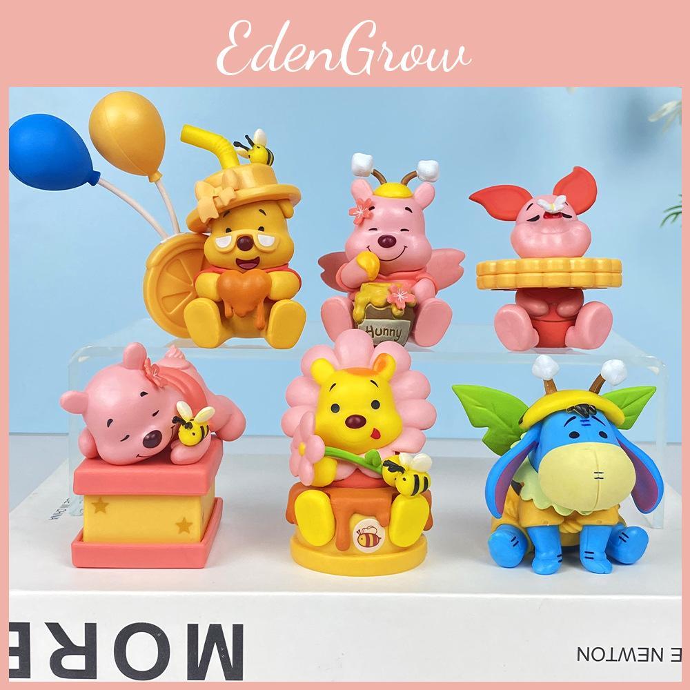 Bear Pooh Piglet Tigger Eeyore Honey Cake Character Food Series Model Ornament