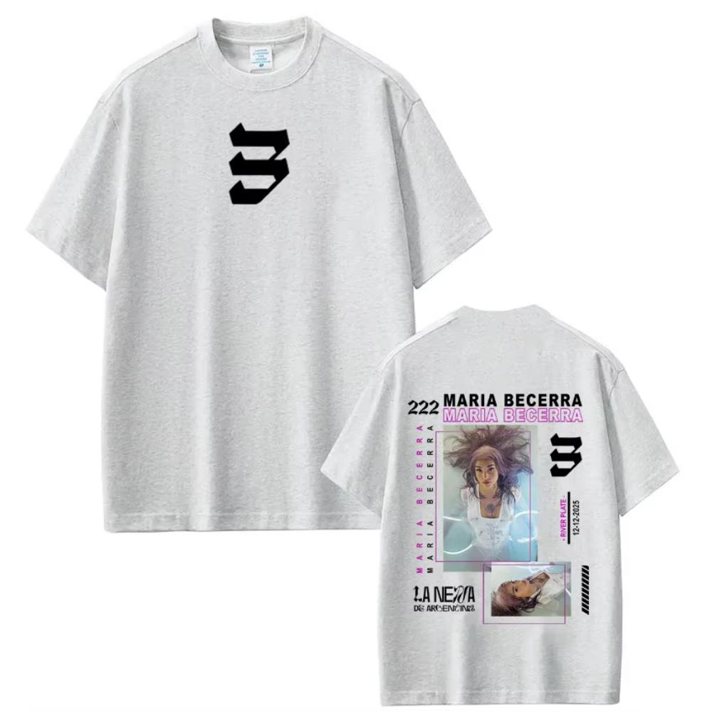 Singer Maria Becerra Quimera Album Print T-shirt Men Women Fashion Short-sleeved T-shirts Casual Cotton T-shirt