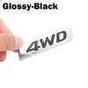 New 3D Car Styling Metal 4WD Sticker Car Side Fender Rear Trunk Emblem Badge Sticker Decals for  IX25 IX35 Tucson