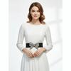 Rhinestone Bow Women's Waistband Elastic Wide Waist Decorative Belt Corset Style Bling-Bling Diamond Knot Belt Wedding Party