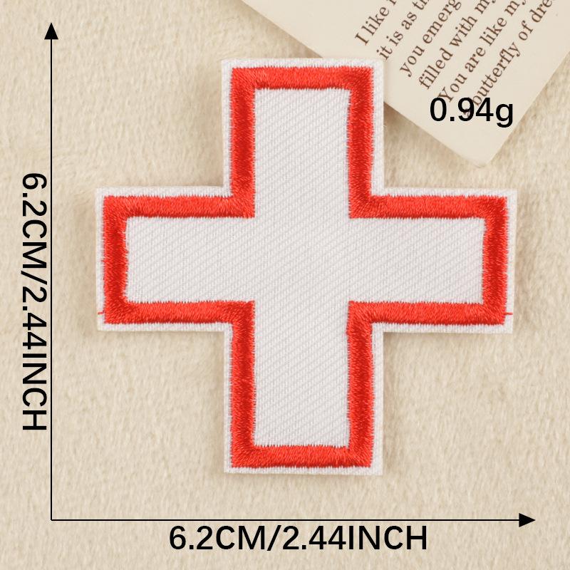 

Вышитый логотип значок одежда крест нашивка наклейка одежда аксессуары тканевая этикетка ручная работа DIY вышитая наклейка тканевая наклейка 1