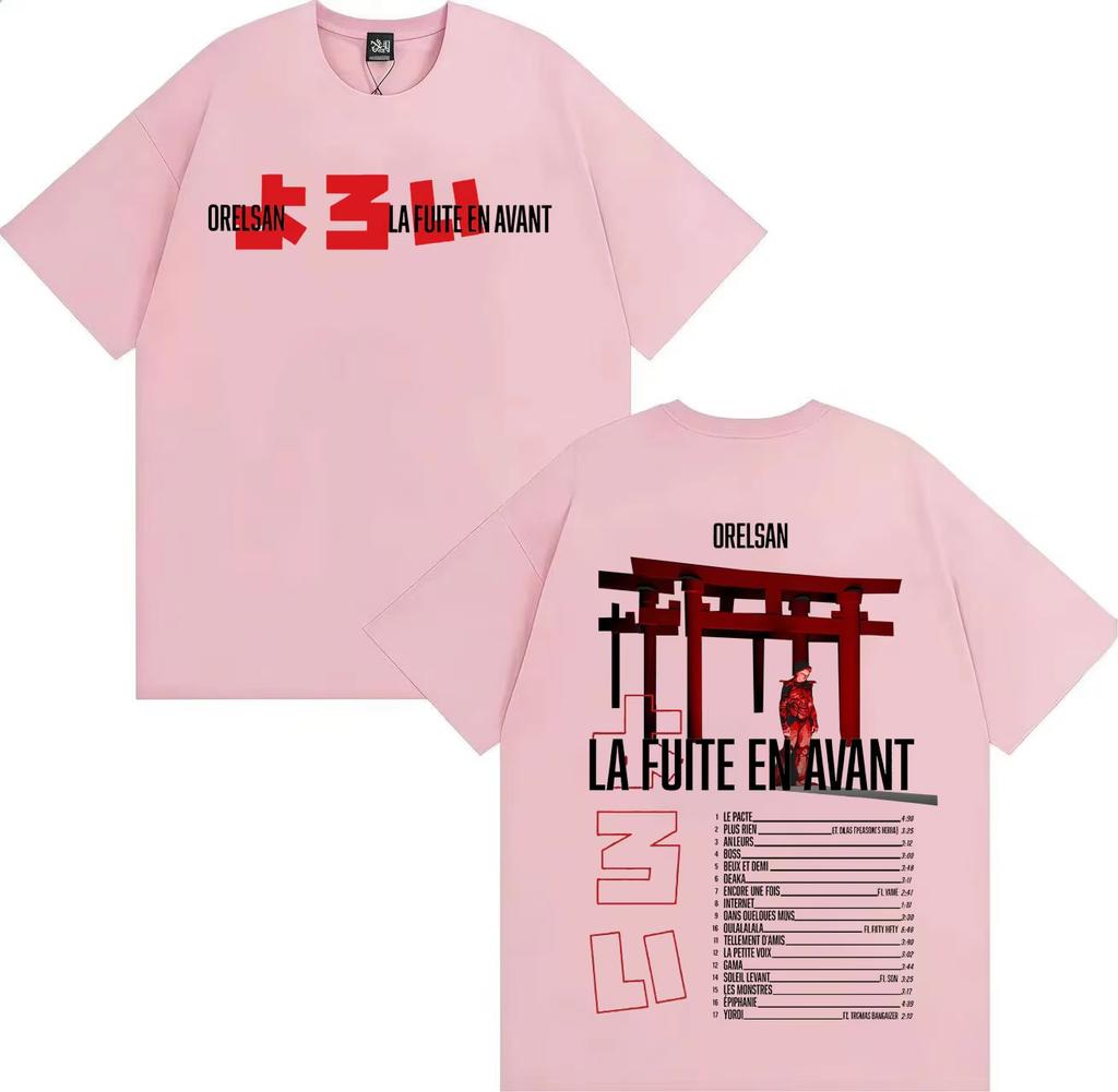 Rapper Orelsan 2026 Album Double Sided Print Fashion Graphic Tshrit Unisex Unisex Casual Cotton Comfort Oneck Tshrit Streetwear