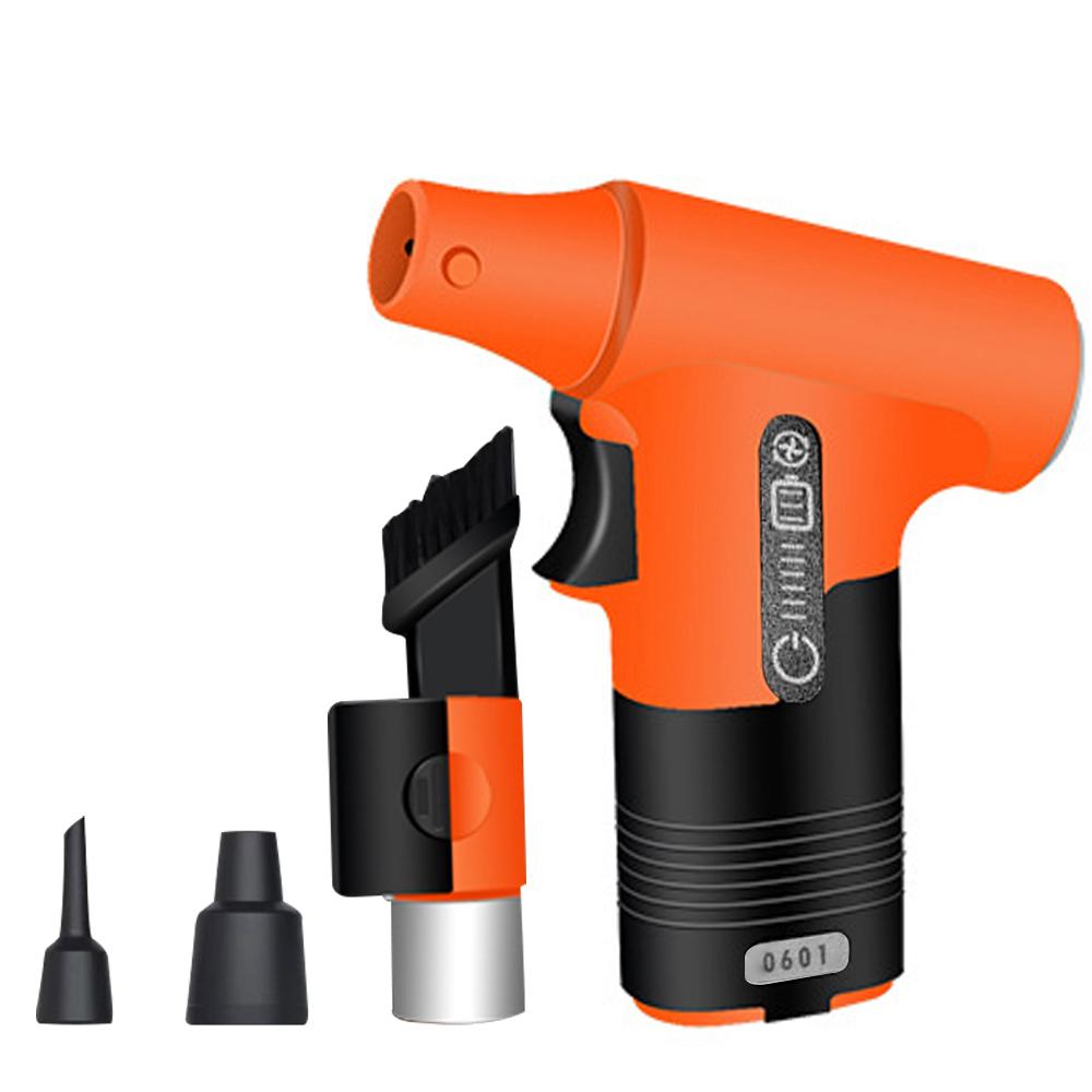 

Brushless Motor Jet Fan Handheld 130000RPM Turbofan High Power Dust Blower Compressed Air Duster with Type-C Charging Interface червоний