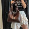 with Inner Bag Single Shoulder Bag Large Capacity PU Leather Tote Bag Fashion Underarm Bag  Daily