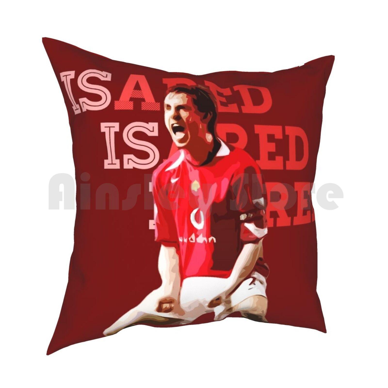 Gary Neville Is A Red Pillow Case Printed Home Soft DIY Pillow Cover Gary Neville United Football Soccer England English 30x30cm 12x12in