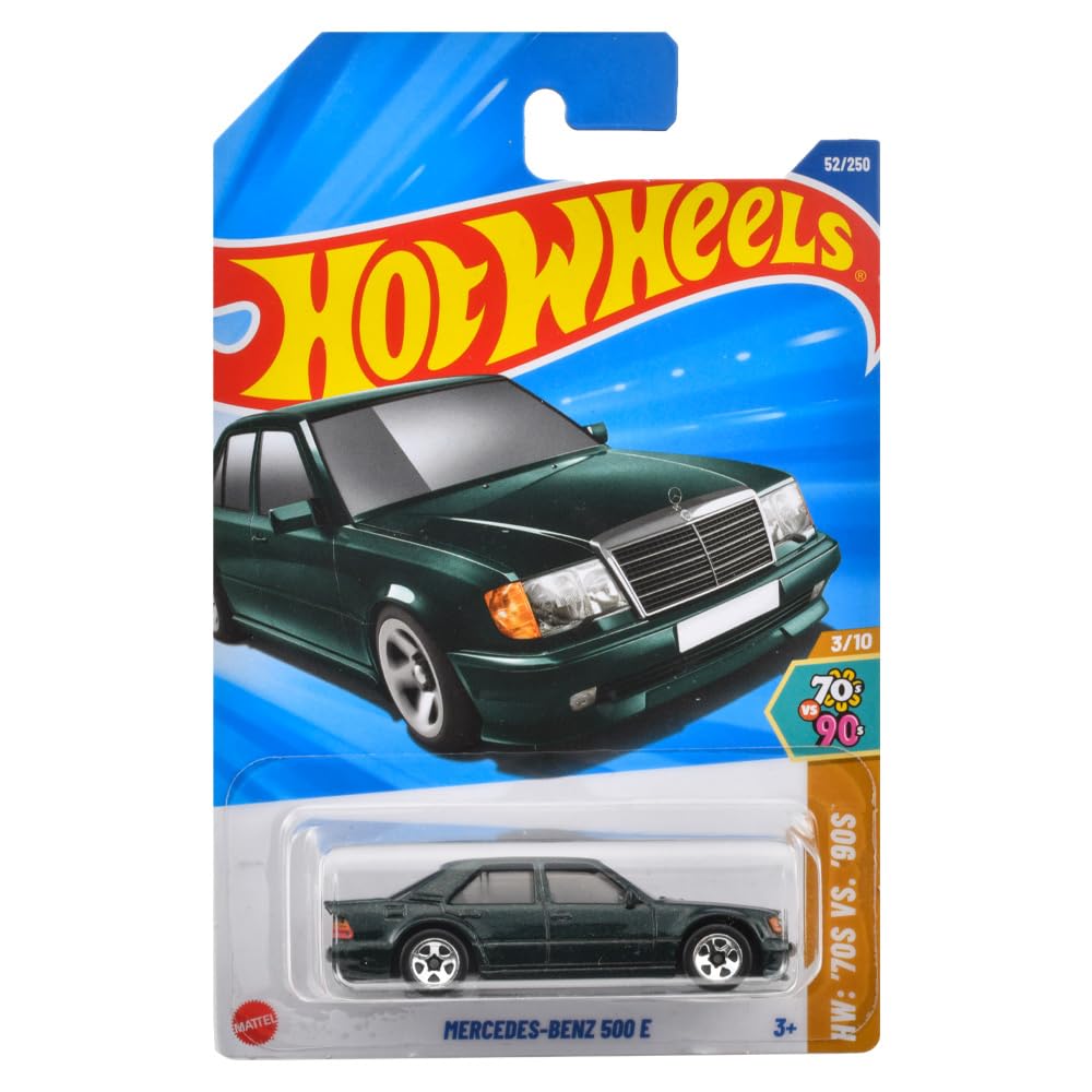 Hot Wheels Basic Car 500E Vehicle Toy Minicar for Ages 3 and Up Green JFN67 Mercedes-Benz