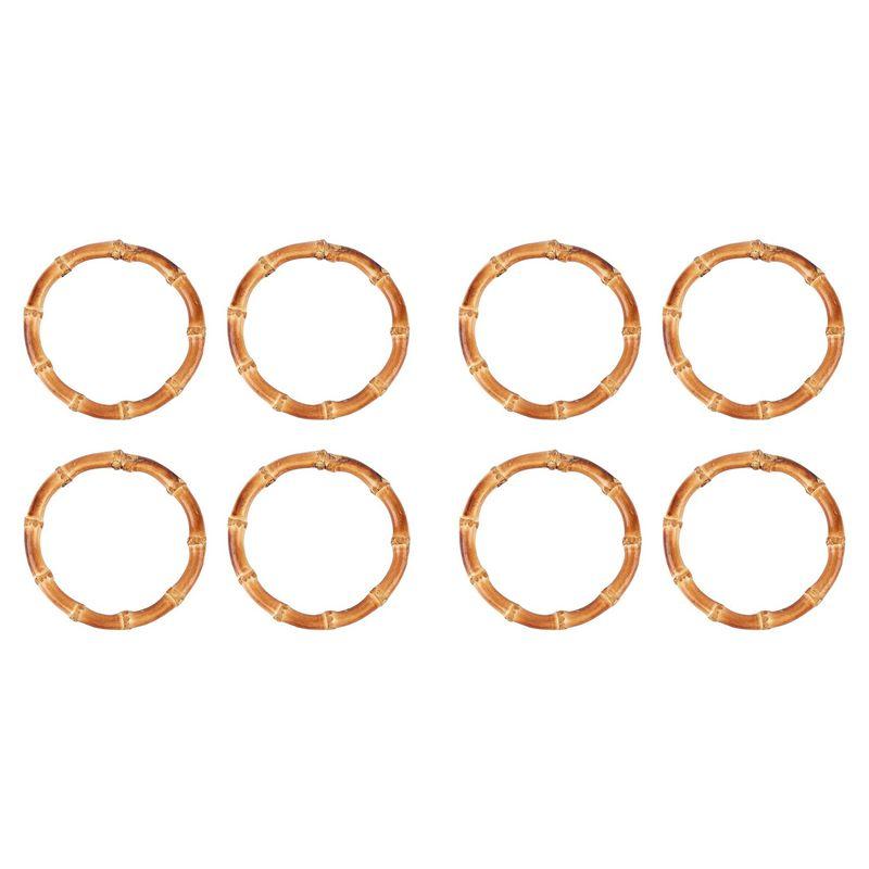 

A60z8pcs Wooden Round Bamboo Bag Handle Replacements Handmade Bag Purse Making Handles For Handbag Craftingmay