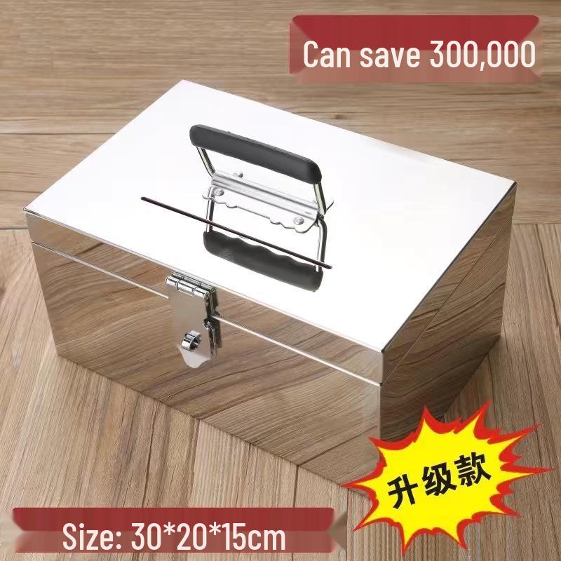 Extra Thick 304 Stainless Steel Password Money Bank Safe