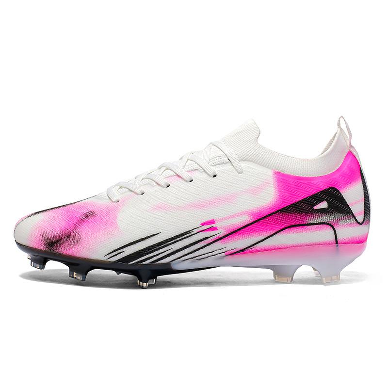 Amazon Xiyin seamless fly-woven football shoes low-top spikes artificial turf sports student men's training shoes