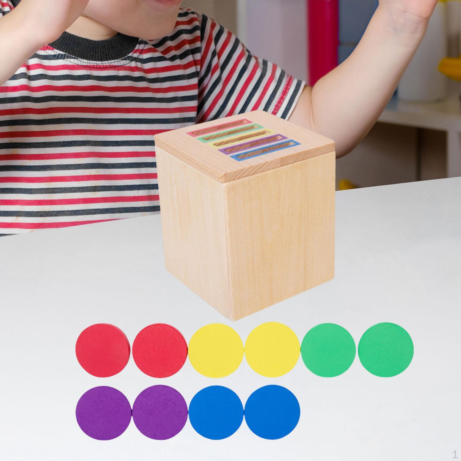 

Игрушка для сортировки фигур из дерева, образовательная коробка для детей, сенсорная активность для детей от 1 до 3 лет, идея для подарка Disc