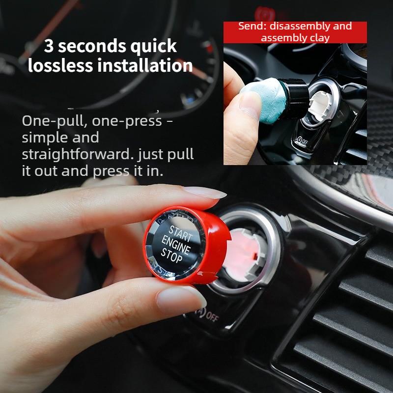 Car Start Stop Engine Switch Button Cover Crystal Style For BMW G30 G12 G08 G01 F10 F18 F20 F22 F06 F12 F25 F32 F33 F36 F30 F34