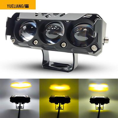 Motorrad Drei-LED Superheller Externer Scheinwerfer mit Linse