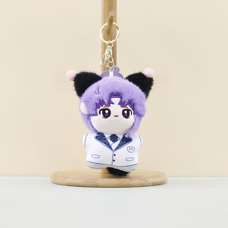

Stylish And Trendy Blue Prison Volleyball Plush Doll Keychain For Anime Enthusiasts Purple Youth L