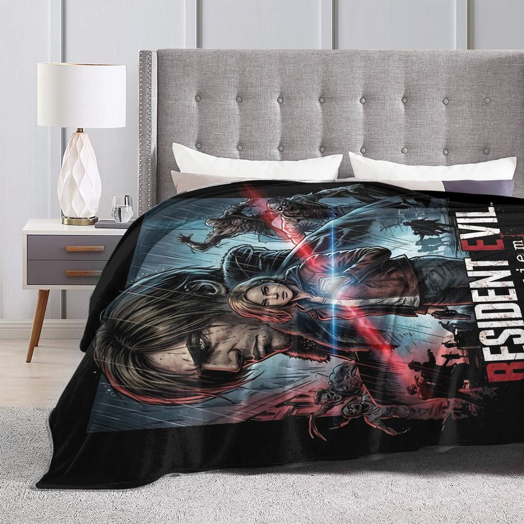 Residents Evils Requiem Leon S Kennedy Blanket Spring Warm Soft Throw Blanket For Boy Chair Sofa Bed Flannel Bedspread Bed Cover