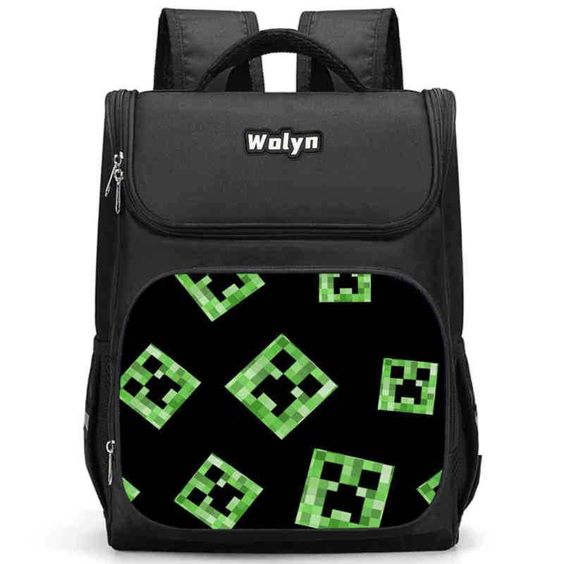 Minecraft Schoolbag Multi-Functional High-Value Spine Protection To Reduce The Burden, A Must-Have Comfortable Backpack For Students