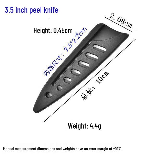 European & American Style Black Universal Knife Sheath - Double Twill PP Plastic, 16 Models