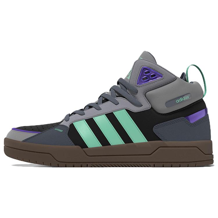 Adidas Neo 100DB Mid Shoes  Grey Black Purple Gum  GZ2584 38⅔