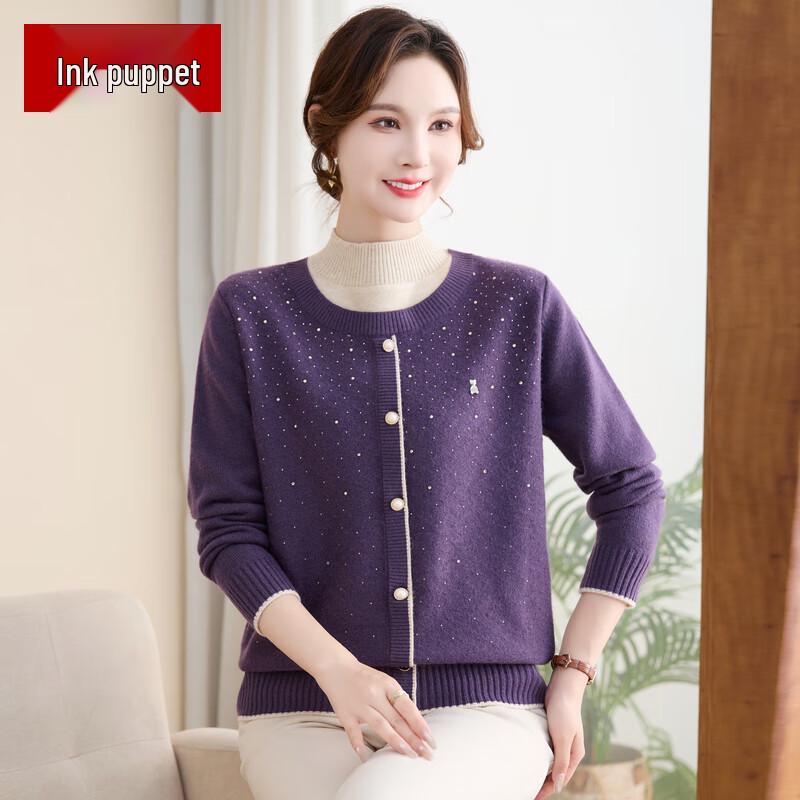 

Women s Half-High Collar Faux Two-Piece Knit Sweater 3XL