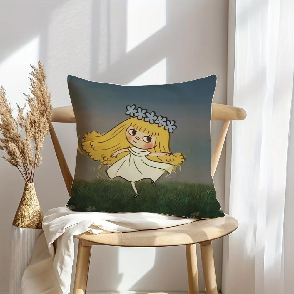 Watercolor Mushroom Cushion Cover Soft Plush Throw Pillow Cover DoubleSided Decorative Cushion Case Sofa Bedroom Home Decor