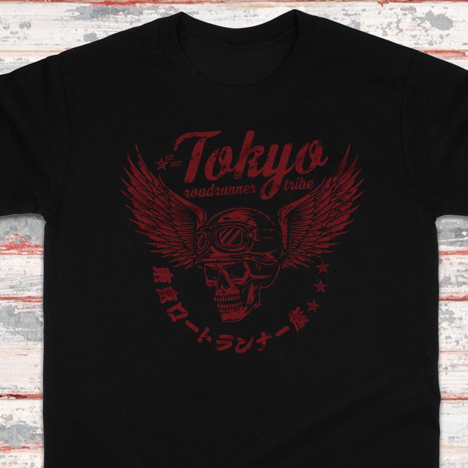 Tokyo Roadrunner Biker T-Shirt: Japanese Bosozoku Style 3XL