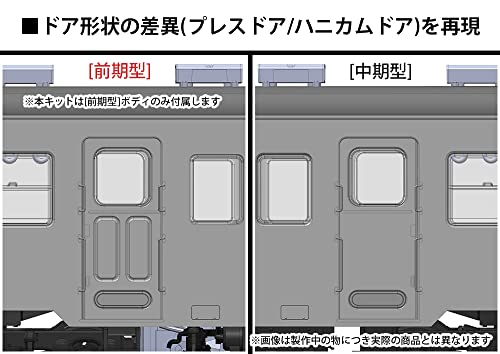 PLUMPMOA HO Gauge 1/80 Kominato Railway Kiha 200 Series Early Model Limited Edition Unpainted Display Model, Unpainted Assembly Plastic Kit, PP153