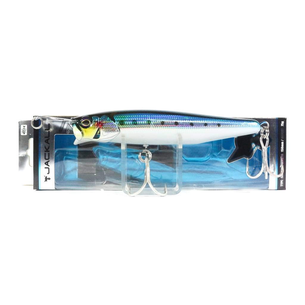 JACKALL Popper Riser Bait 015P 150mm 75g Sardine